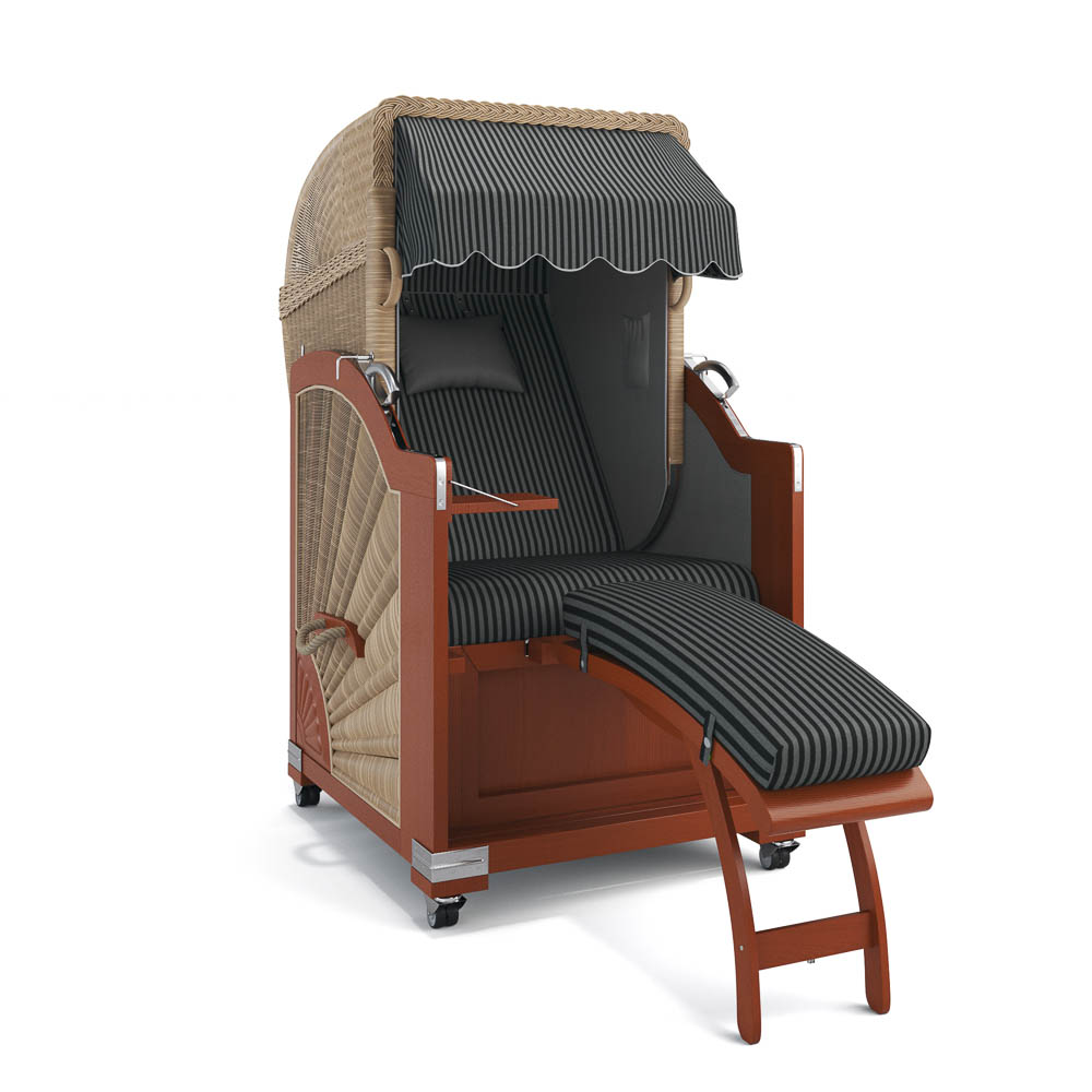 Strandkorb List - Mahagoni